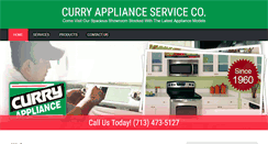 Desktop Screenshot of curryappliance.com