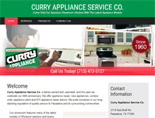 Tablet Screenshot of curryappliance.com